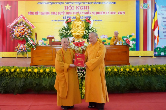 Ban Trị sự GHPGVN tỉnh Hà Tĩnh nhận quyết định chuẩn y nhân sự